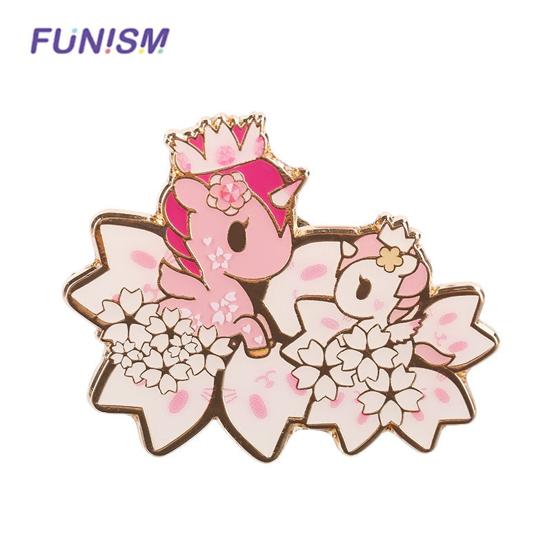 Tokidoki Unicorno Pin Badge Blind Box Flower Power Series Rosa NEW